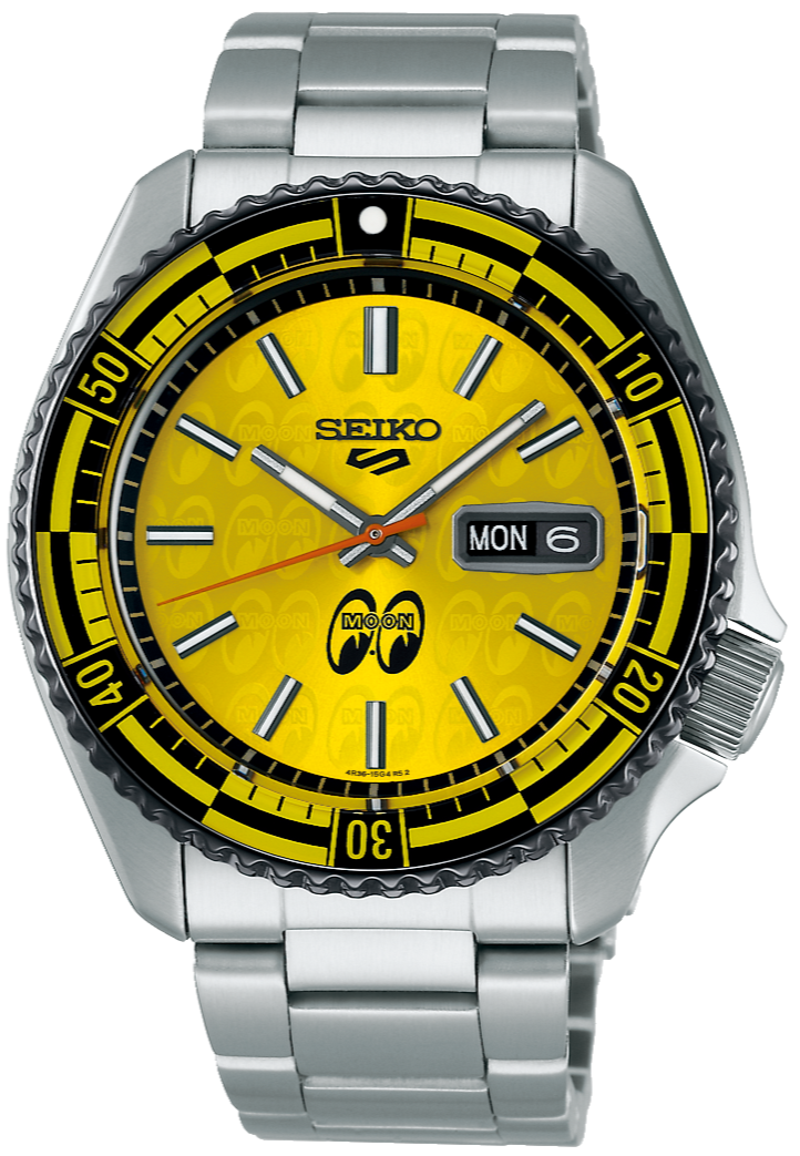 Seiko X MOONEYES 5 Sports SKX Series Mechanical Automatic 2025 Limited Edition SRPL39 SRPL39K1. Available at Watchoutz.com, Hong Kong's top online watch retailer with a physical shop. Enjoy fast, secure international shipping and shop for genuine Japanese watches with over 13 years of exceptional service and reputation. Visit Watch Outz International for your next horology treasure hunt.