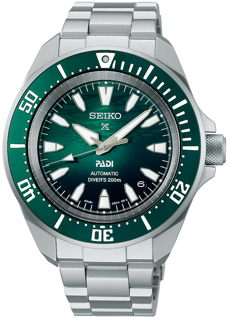Seiko Prospex x PADI Mechanical Automatic Diver Green Samurai