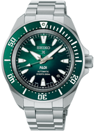 Seiko Prospex × PADI Mechanical Automatic Diver’s 200M Green Samurai SRPL53, 2025 Limited Edition. Bold angular stainless steel case with emerald green textured dial, luminous markers, and sharp sword-style hands. Features unidirectional bezel, sapphire crystal, and Seiko Caliber 4R35 automatic movement. A rare PADI collaboration diver’s watch combining professional 200M water resistance with striking Samurai design, showcased by WatchOutz.com with secure international shipping.