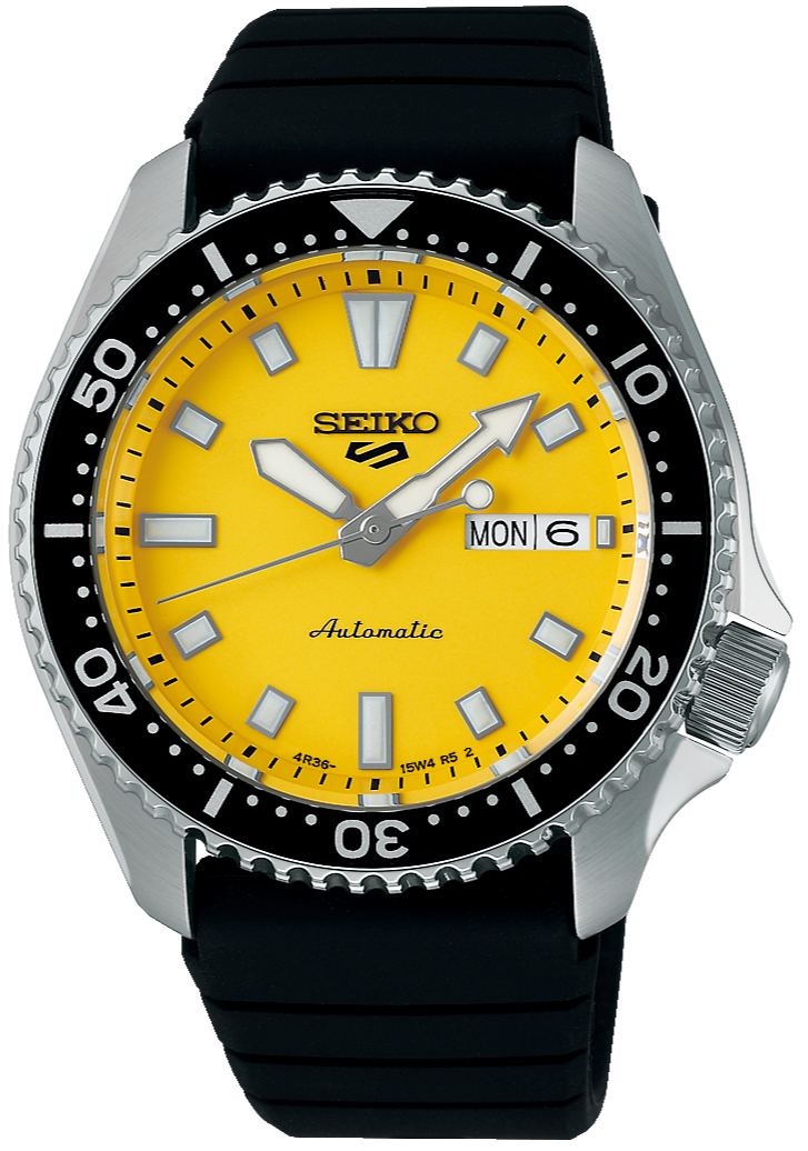 Seiko 5 Sports SKX Series Mechanical Automatic 2025 Yellow Dial