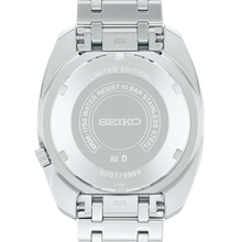 Case back of Seiko 5 Sports Heritage Limited Edition SBSA311 with engraved details