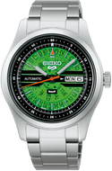 Seiko X HUF 5 Sports Field Series SRPM09 2026 limited edition mechanical automatic watch, Japan-made collaboration, stainless steel case. Only Watchoutz.com.