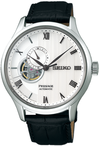 Seiko Presage Basic Line Zen Garden Automatic Manual Winding White Dial SSA379 SSA379J1. Available at Watchoutz.com, Hong Kong's top online watch shop. Enjoy fast, secure international shipping and shop genuine Japanese watches with over 13 years of exceptional service. Visit Watchoutz International for your horology treasure hunt.