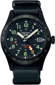 Seiko 5 Sports Automatic GMT Field Sports Style All Black SSK025 SBSC013 SSK025K1 www.watchoutz.com