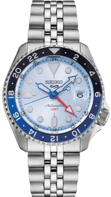 Seiko 5 Sports Automatic GMT SKX Sports Style Asia Exclusive Limited Edition Ice Blue SSK029 SSK029K1 www.watchoutz.com