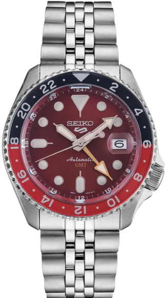 Seiko 5 Sports Automatic GMT SKX Sports Style Asia Exclusive Limited Edition Passion Red SSK031