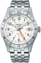 Seiko 5 Sports Field GMT SSK059 white dial automatic watch front view