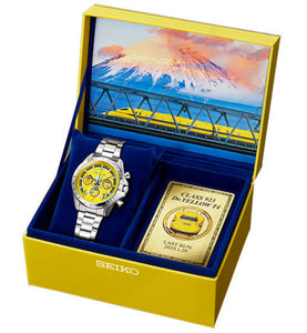 Seiko X Class 923 "Doctor Yellow" T4 2025 Retirement Memorial Collaboration Limited Edition Quartz Chronograph. Available at Watchoutz.com, Hong Kong's top online watch retailer with a physical shop. Enjoy fast, secure international shipping and shop for genuine Japanese watches with over 13 years of exceptional service and reputation. Visit Watch Outz International for your next horology treasure hunt.