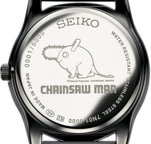 Seiko X Chainsaw Man Denji Collaboration Limited Edition Quartz Watch Back Cover www.watchoutz.com