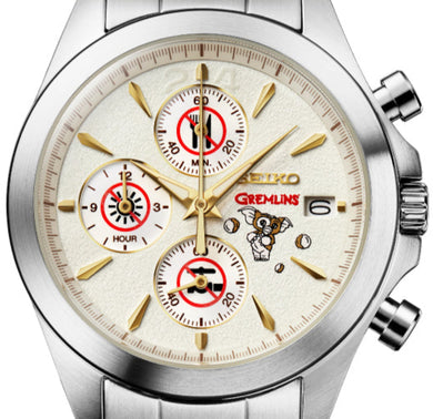 Seiko X GREMLINS 40th Anniversary Collaboration Limited Edition Quartz Chronograph. Available at Watchoutz.com, Hong Kong's top online watch retailer with a physical shop. Enjoy fast, secure international shipping and shop for genuine Japanese watches with over 13 years of exceptional service and reputation. Visit Watch Outz International for your next horology treasure hunt.