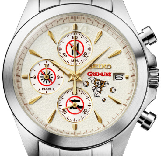 Seiko X GREMLINS 40th Anniversary Collaboration Limited Edition Quartz Chronograph. Available at Watchoutz.com, Hong Kong's top online watch retailer with a physical shop. Enjoy fast, secure international shipping and shop for genuine Japanese watches with over 13 years of exceptional service and reputation. Visit Watch Outz International for your next horology treasure hunt.