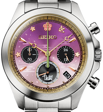 Seiko X Hatsune Miku's 千本桜 ‘Senbonzakura’ Special Collaboration Limited Edition Quartz Chronograph. Available at Watchoutz.com, Hong Kong's top online watch shop. Enjoy fast, secure international shipping and shop genuine Japanese watches with over 13 years of exceptional service. Visit Watchoutz International for your horology treasure hunt.