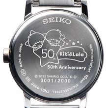 Seiko X Sanrio 2025 Little Twin Stars 50th Anniversary Collaboration Limited Edition Quartz Watch. Available at Watchoutz.com, Hong Kong's top online watch retailer with a physical shop. Enjoy fast, secure international shipping and shop for genuine Japanese watches with over 13 years of exceptional service and reputation. Visit WatchOutz.com for your wrist game! 