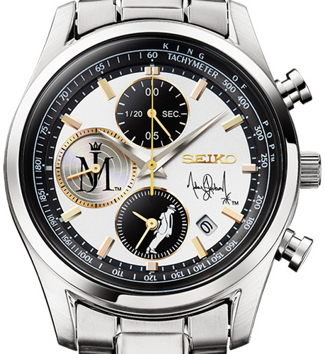 Seiko X Michael Jackson Collaboration 2025 Limited Edition Quartz Chronograph Watch. Available at Watchoutz.com, Hong Kong's top online watch retailer with a physical shop. Enjoy fast, secure international shipping and shop for genuine Japanese watches with over 13 years of exceptional service and reputation. Visit Watch Outz International for your next horology treasure hunt.