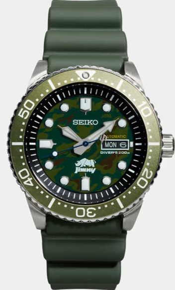 Seiko Prospex X Suzuki Jimny Collaboration Automatic Diver's Watch Limited Edition FOREST Model www.watchoutz.com