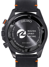 Seiko X Mazda Spirit Racing 2025 Silver Face Limited Edition Quartz Chronograph Watch. Available at Watchoutz.com, Hong Kong's top online watch retailer with a physical shop. Enjoy fast, secure international shipping and shop for genuine Japanese watches with over 13 years of exceptional service and reputation. Visit WatchOutz.com for your wrist game! 
