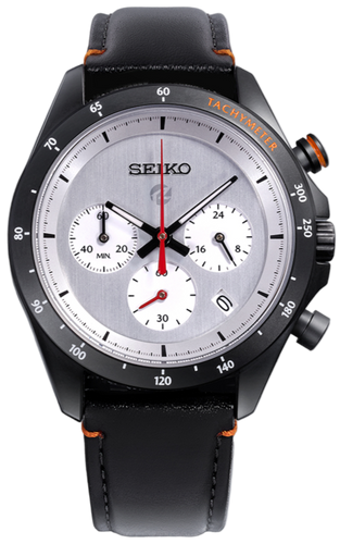 Seiko X Mazda Spirit Racing 2025 Silver Face Limited Edition Quartz Chronograph Watch. Available at Watchoutz.com, Hong Kong's top online watch retailer with a physical shop. Enjoy fast, secure international shipping and shop for genuine Japanese watches with over 13 years of exceptional service and reputation. Visit WatchOutz.com for your wrist game! 