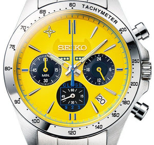 Seiko X Class 923 3rd Generation "Doctor Yellow" in Service 20th Anniversary Collaboration Limited Edition Quartz Chronograph - 923 Doctor Yellow Face www.watchoutz.com