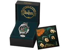 Seiko x The Beatles Rubber Soul 60th Anniversary limited edition quartz chronograph watch, stainless steel case, commemorative dial design, collector’s 2026 release