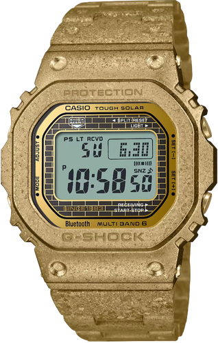 Casio G-Shock 40th Anniversary Full Metal Square Face Recrystallised Gold GMWB5000PG-9 GMW-B5000PG-9DR GMWB5000 www.watchoutz.com