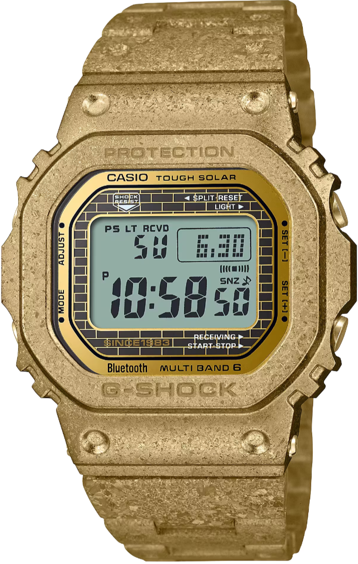 Casio G-Shock 40th Anniversary Full Metal Square Face Recrystallised Gold GMW-B5000PG-9
