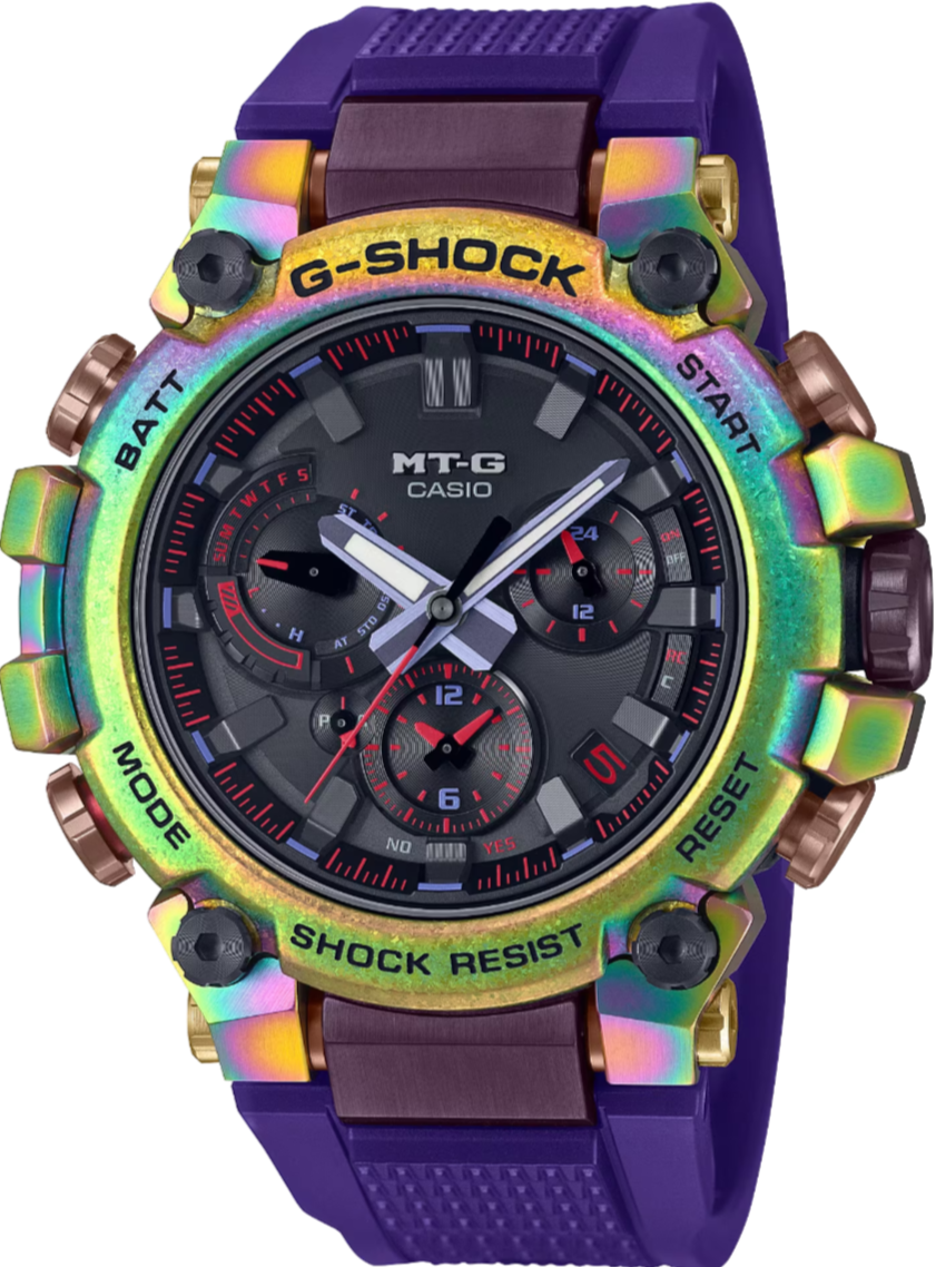 Casio G-Shock MT-G Tough Solar Rainbow IP Aurora Oval MTG-B3000PRB-1A –  WATCH OUTZ