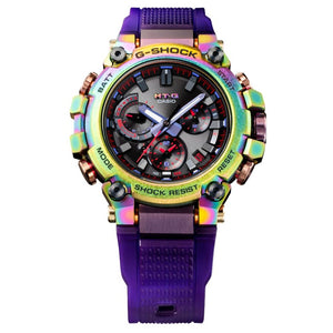 Casio G-Shock MT-G Tough Solar Rainbow IP Aurora Oval MTG-B3000PRB-1A Front www.watchoutz.com