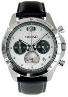 Seiko × Yamaha XSR Chronograph Limited Edition watch, brushed dial inspired by XSR tank, tachometer layout, rare 300‑piece collaboration.