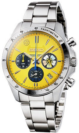 Seiko yellow chronograph hotsell