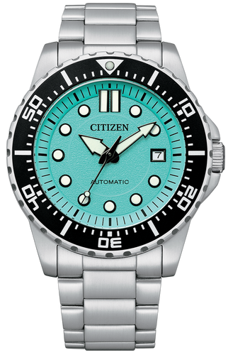 Citizen Mechanical Automatic Date Display Baby-Blue Dial NJ0170-83X. Available at Watchoutz.com, Hong Kong's top online watch retailer with a physical shop. Enjoy fast, secure international shipping and shop for genuine Japanese watches with over 13 years of exceptional service and reputation. Visit Watch Outz International for your next horology treasure hunt.