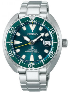 Seiko Prospex Automatic 200M Diver Green Mini Turtle SBDY083 www.watchoutz.com