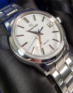 Grand Seiko Heritage Collection Spring Drive Chinese Limited Edition "Mt. Fuji Snowy Winter" SBGA451G Face www.watchoutz.com