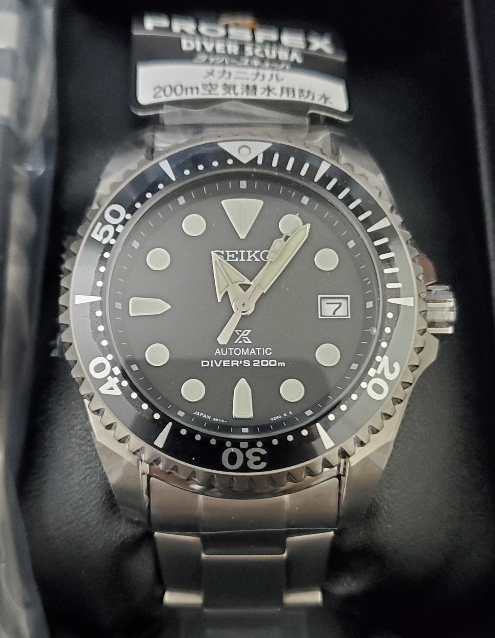 Seiko Prospex Mechanical Automatic Titanium 200M Diver Scuba