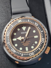 Seiko Prospex Marinemaster Automatic Professional 1000M Diver Rose Gold Tuna SBDX014. Available at Watchoutz.com, Hong Kong's top online watch retailer. Enjoy fast, secure international shipping and shop genuine Japanese watches with over 13 years of exceptional service. Visit Watchoutz International for your horology treasure hunt.