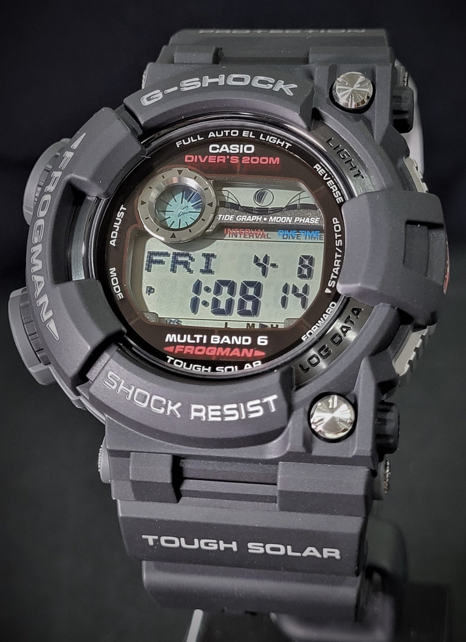 Casio G-Shock Frogman Multiband 6 Tough Solar ISO 200M JDM GWF-1000-1JF