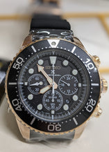 Seiko Prospex Solar Chronograph 200M Diver Scuba Black-Gold Tone SSC618P1 Stock www.watchoutz.com