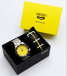 Seiko x "On Time Move" Seiko 5 Collaboration Limited Edition SBSA193 www.watchoutz.com