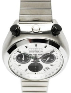 Citizen X JHM JAM HOME MADE Retro Chronograph "Tsunokurono" Panda-Dial Bullhead JCZ001 Face www.watchoutz.com