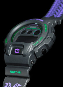 CASIO G-SHOCK X EVANGELION STORE FEAT. RADIO EVA  DW-6900FS (EVA-01 TEST TYPE) side watchoutz.com