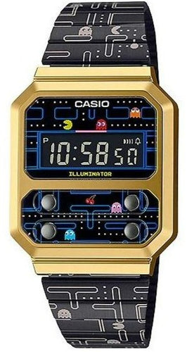 Casio Vintage X PAC-MAN Collaboration A100WEPC-1BDR. Available at Watchoutz.com, Hong Kong's top online watch retailer with a physical shop. Enjoy fast, secure international shipping and shop for genuine Japanese watches with over 13 years of exceptional service and reputation. Visit Watch Outz International for your next horology treasure hunt.