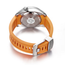 Crafter Blue 20mm Curved End Rubber Strap CB02 Orange back (For Seiko Sumo) www.watchoutz.com