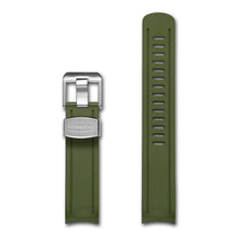 CRAFTER BLUE CURVED END RUBBER STRAP FOR SEIKO SUMO (CB02) GREEN WITH STAINLESS STEEL HARDWARE www.watchoutz.com