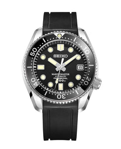 Crafter Blue 20mm Curved End Rubber Strap CB03 (For Seiko Marine Master) Face www.watchoutz.com