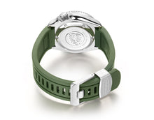Crafter Blue 22mm Curved End Rubber Strap Green CB05 back (For Seiko SKX Series) www.watchoutz.com