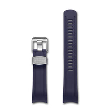Crafter Blue 22mm Curved End Rubber Strap CB05 Navy Blue with Stainless Steel Hardware (For Seiko SKX Series) www.watchoutz.com