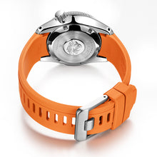 Crafter Blue 20mm Curved End Rubber Strap CB13 Orange back (For Seiko MM200 & Mini Turtle) www.watchoutz.com