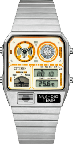 Citizen Retro Analog-Digital X Star Wars Record Label ANA-DIGI Temp JDM  Limited Edition Droid