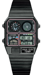 Citizen X Star Wars Record Label ANA-DIGI Temp JDM Analog Digital Limited Edition "DARTH VADER" JG2115-57E www.watchoutz.com