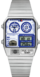 Citizen X Star Wars Record Label ANA-DIGI Temp JDM Limited Edition Droid "R2-D2" JG2117-51A www.watchoutz.com