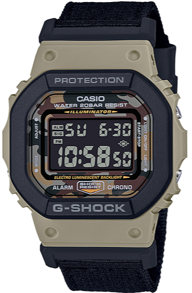 Casio G-Shock 2020 Desert Camoflague Military Style Square Face DW-5610SUS-5DR www.watchoutz.com